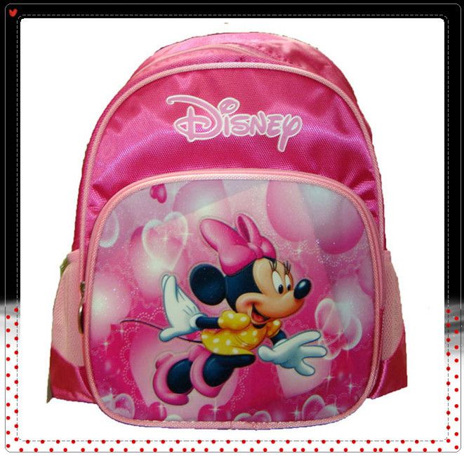 MINNIE Mouse Pink Backpack Child School Bag #168  