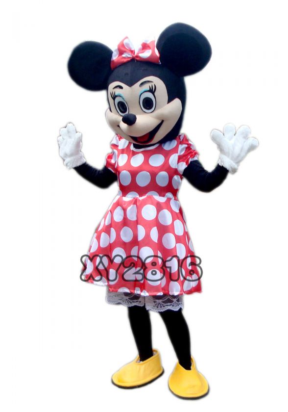 Professional Minnie Mouse Mascot Costume Adult Size  