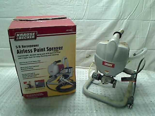 KRAUSE & BECKER 5/8 HORSEPOWER AIRLESS PAINT SPRAYER  