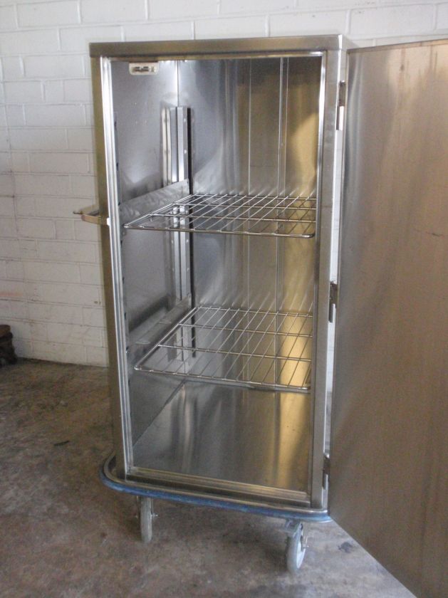 All Stainless Steel Food Transport Cabinet Box on Casters  