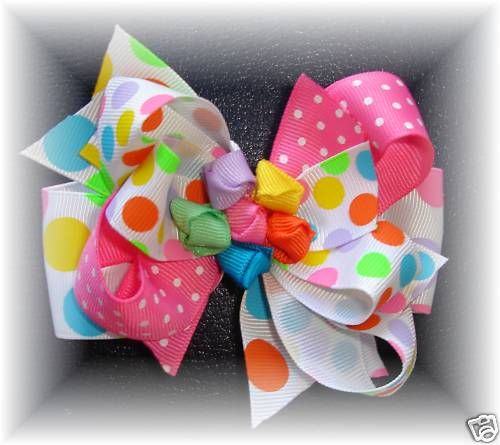 Gum drops toddler/girls boutique hair bow hairbow  