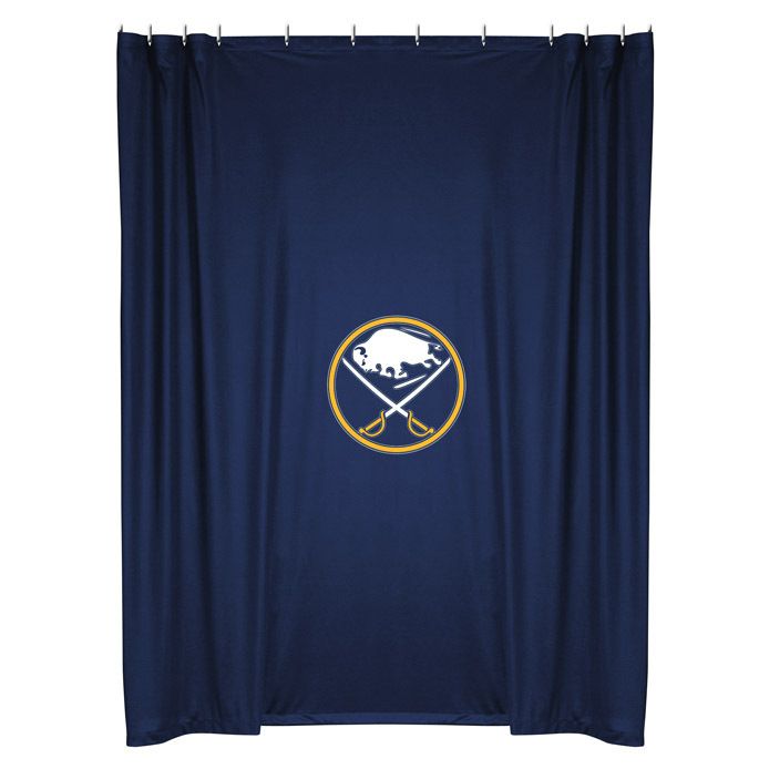 NEW BUFFALO SABRES NHL Logo Fabric Shower Curtain  