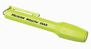 PELICAN 1900 YELLOW MITYLITE FLASHLIGHT 2AAA  