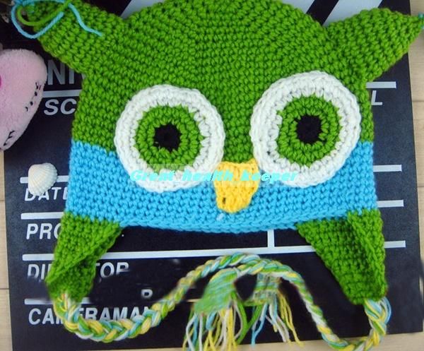 Baby Original Owl Ear Flap Crochet Beanie Infant Toddler Hat Cap 