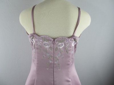   Da Vinci Plum Purple A  Line Gown Prom Bridesmaid Sample Dress size 12