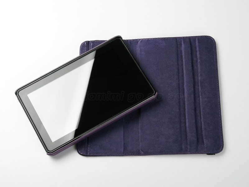 For Kindle Fire 360°Rotating Case/Car Charger/USB Cable/Stylus 