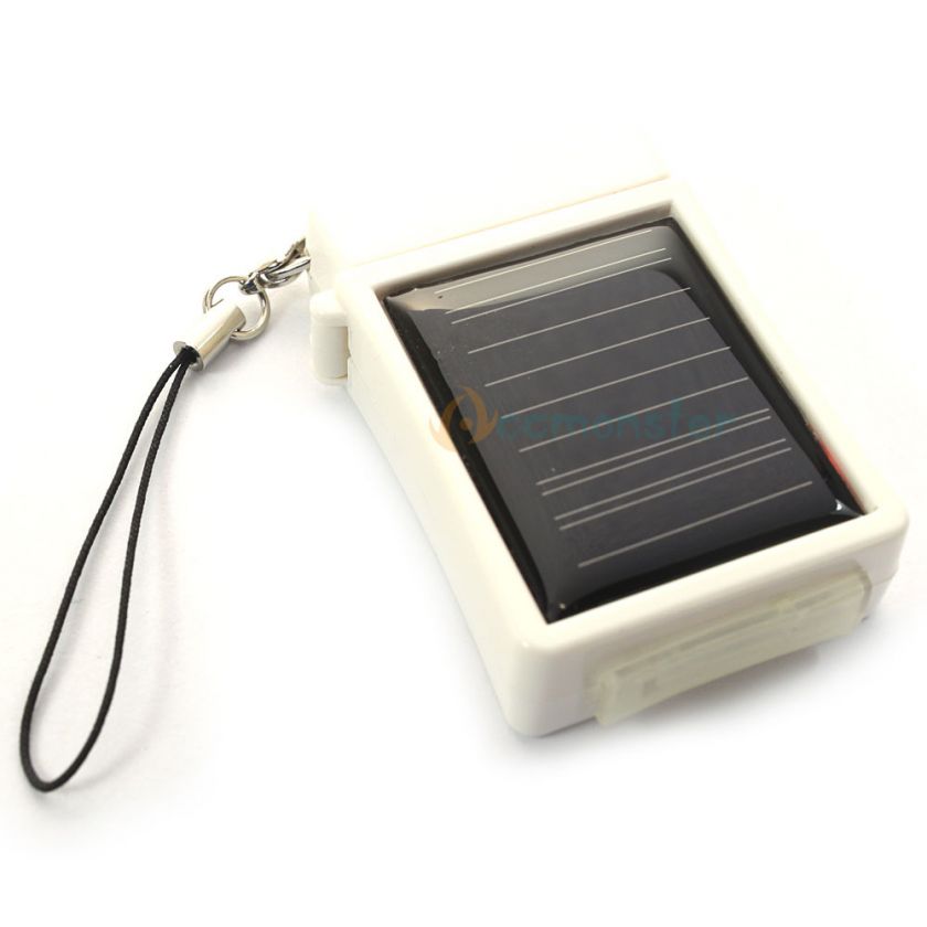 NEW White Lighter Shape Solar Power Charger 400mah for Iphone 3G 3Gs 