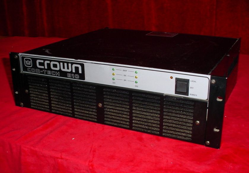 Crown Com Tech 810 Audio Amplifier 810A Amp Rack Mount  