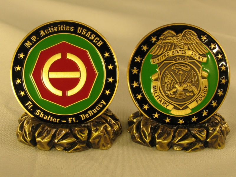 US Army Support Command Hawaii Military Challenge Coin  
