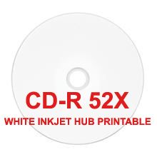 400 HIGH QUALITY 52X INKJET WHITE PRINTABLE BLANK CD R  