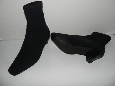 NEW Donald Pliner Sophia Stretch Crepe Black Boots sizes 6 , 7.5 