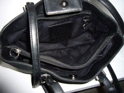   Microfiber & Leather Satchel Shoulder Bag Handbag #B2K 7426 RARE