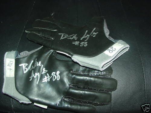 Blake Ayles USC Auto GAME Nike Football Gloves 2009  