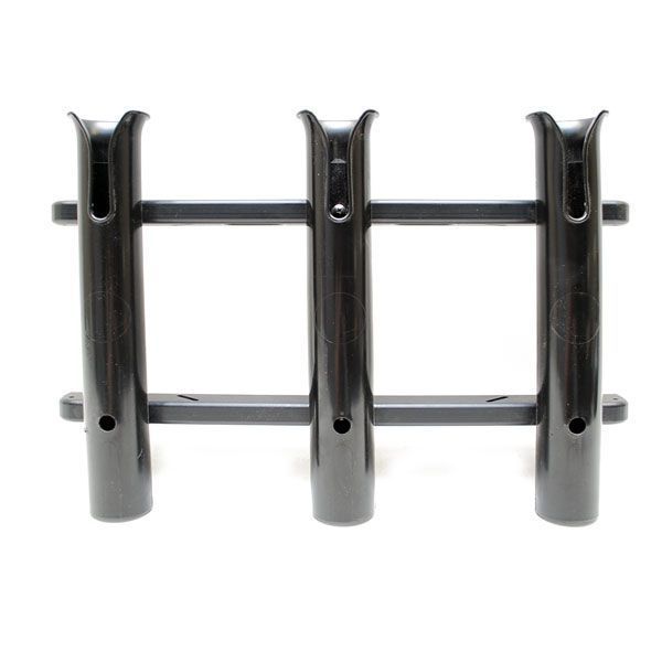 TRACKER 109378 MAKO BLACK PVC TOURNAMENT 3 ROD HOLDER BOAT RACK  